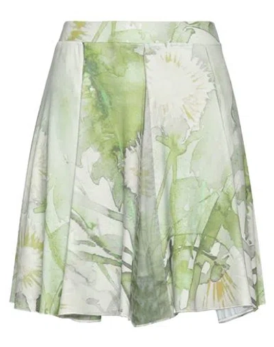 Jijil Woman Mini Skirt Light Green Size M Polyester, Elastane, Polyamide