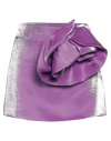 Jijil Woman Mini Skirt Mauve Size 4 Viscose, Polyamide, Polyester In Purple