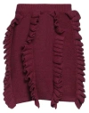 Jijil Woman Mini Skirt Plum Size 6 Acrylic, Virgin Wool In Purple