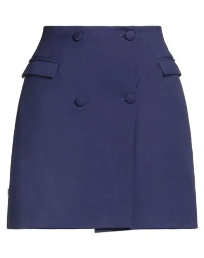 Jijil Woman Mini Skirt Purple Size 6 Polyester, Viscose, Elastane