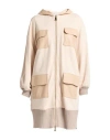 Jijil Woman Overcoat & Trench Coat Beige Size 6 Cotton, Polyester, Polyurethane Coated