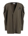 Jijil Woman Overcoat & Trench Coat Military Green Size 8 Cotton, Polyester