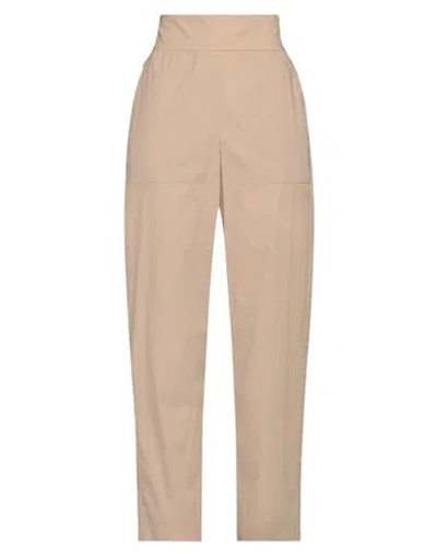 Jijil Woman Pants Beige Size 8 Cotton, Elastane
