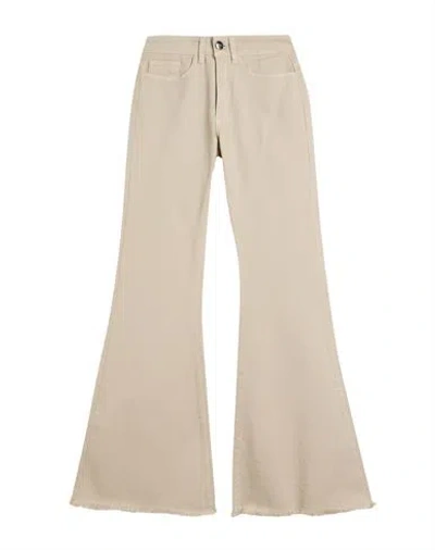 Jijil Woman Pants Beige Size 25 Cotton, Elastane In Sand