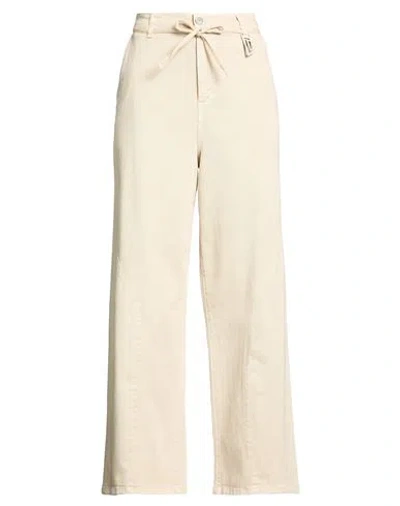 Jijil Woman Pants Beige Size 29 Cotton, Elastane In Neutral