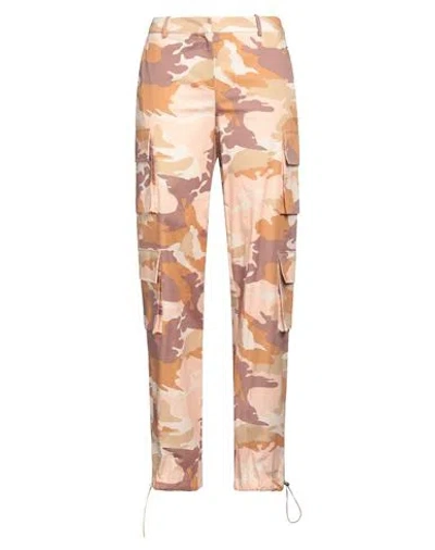 Jijil Woman Pants Beige Size 6 Cotton, Elastane