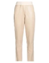 Jijil Woman Pants Beige Size 8 Cotton, Elastane, Polyester, Polyurethane In Neutral