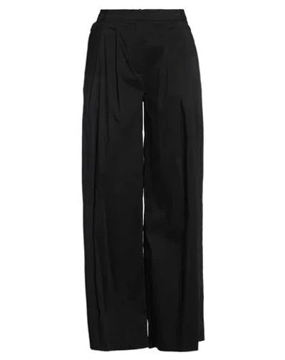 Jijil Woman Pants Black Size 12 Cotton, Polyamide, Elastane