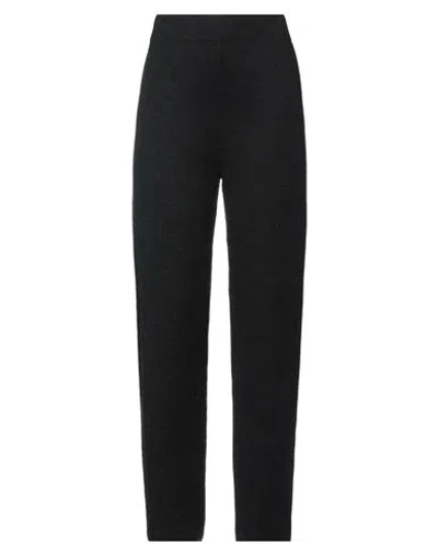 Jijil Woman Pants Black Size 2 Viscose, Polyamide, Cotton, Wool, Cashmere