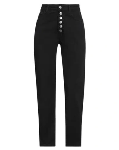 Jijil Woman Pants Black Size 25 Cotton, Elastane