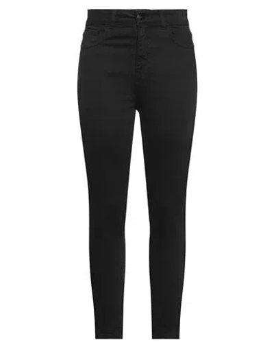 Jijil Woman Pants Black Size 29 Cotton, Elastane