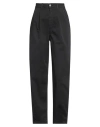 Jijil Woman Pants Black Size 32 Cotton, Elastane