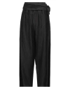 Jijil Woman Pants Black Size 4 Linen, Polyamide