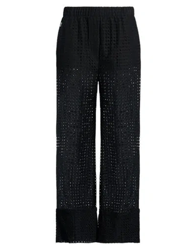 Jijil Woman Pants Black Size 8 Cotton, Polyester