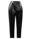 Jijil Woman Pants Black Size 8 Viscose, Polyester, Cotton, Metal