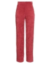 Jijil Woman Pants Brick Size 4 Polyester, Polyamide, Elastane In Red