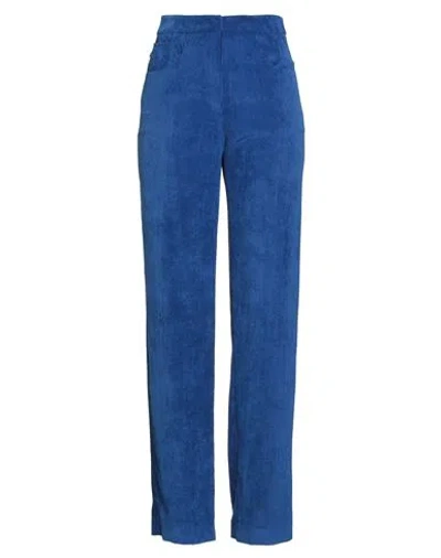 Jijil Woman Pants Bright Blue Size 6 Polyester, Polyamide, Elastane
