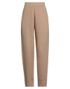 Jijil Woman Pants Camel Size 8 Viscose, Polyamide, Cotton, Wool, Cashmere In Beige