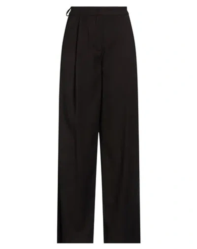Jijil Woman Pants Dark Brown Size 2 Polyester, Viscose, Elastane In Multi