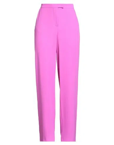 Jijil Woman Pants Fuchsia Size 10 Polyester, Elastane In Pink