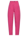 Jijil Woman Pants Fuchsia Size 27 Cotton, Elastane In Pink
