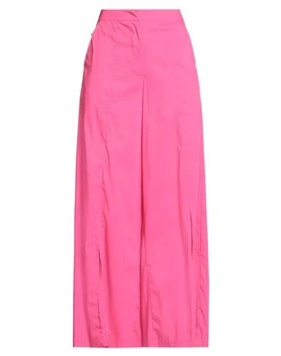 Jijil Woman Pants Fuchsia Size 8 Cotton, Polyamide, Elastane In Pink