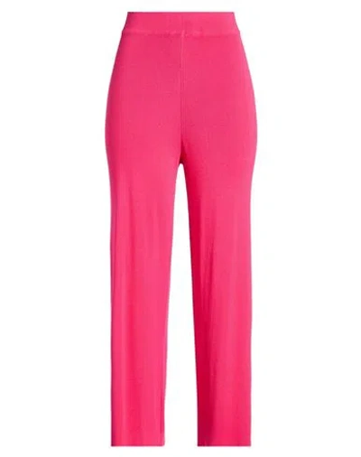 Jijil Woman Pants Fuchsia Size 8 Viscose, Polyamide In Pink