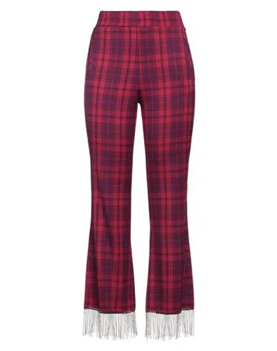 Jijil Woman Pants Garnet Size 8 Polyester, Viscose, Elastane In Red