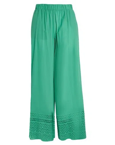 Jijil Woman Pants Green Size 10 Cotton