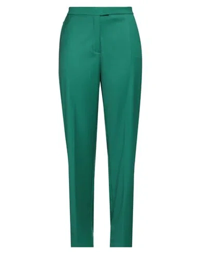 Jijil Woman Pants Green Size 12 Polyester, Viscose, Elastane