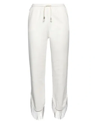 Jijil Woman Pants Ivory Size 4 Cotton, Polyester In White