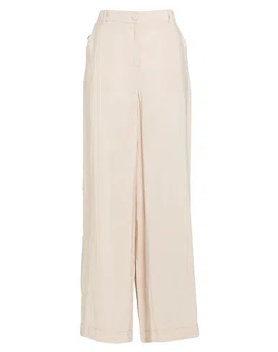 Jijil Woman Pants Ivory Size 4 Viscose, Polyester In White