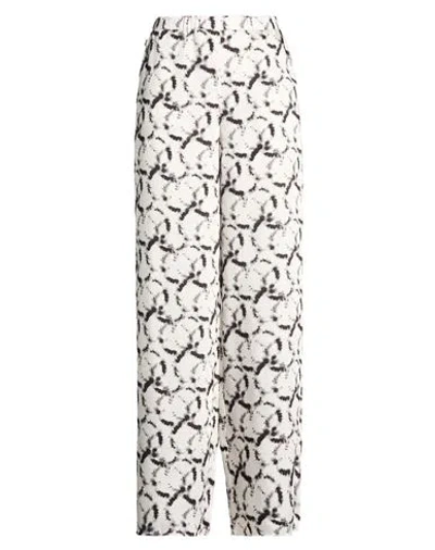 Jijil Woman Pants Ivory Size 8 Polyester In White