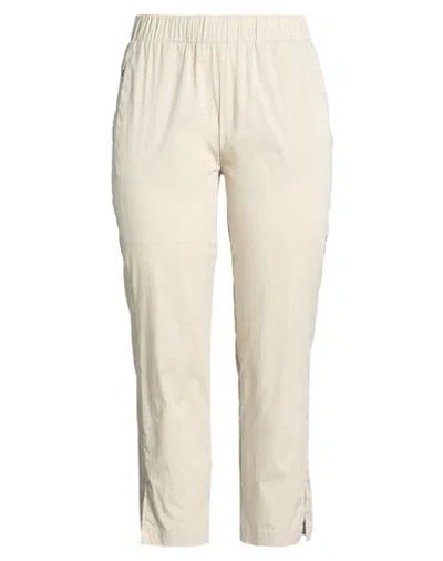 Jijil Woman Pants Light Grey Size 12 Cotton, Polyamide, Elastane In Neutral