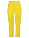 Jijil Woman Pants Lime Green Size 12 Polyester, Viscose, Elastane