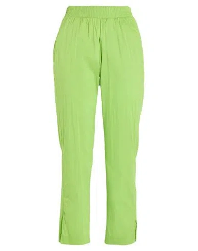Jijil Woman Pants Lime Green Size 8 Cotton, Polyamide, Elastane