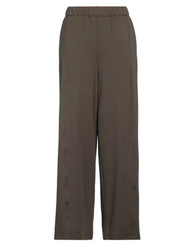 Jijil Woman Pants Military Green Size 10 Viscose, Polyamide, Elastane