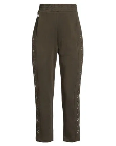 Jijil Woman Pants Military Green Size 2 Cotton, Polyester