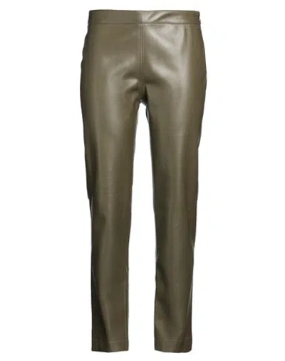 Jijil Woman Pants Military Green Size 2 Polyester, Polyurethane