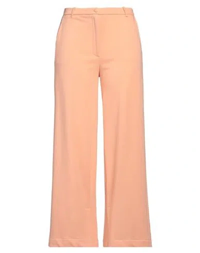 Jijil Woman Pants Salmon Pink Size 10 Cotton, Polyester