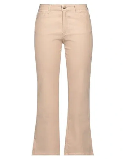 Jijil Woman Pants Sand Size 29 Viscose, Polyamide, Polyurethane, Elastane In Beige
