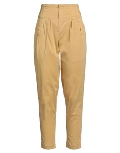 Jijil Woman Pants Sand Size 8 Cotton, Polyamide, Nylon In Beige