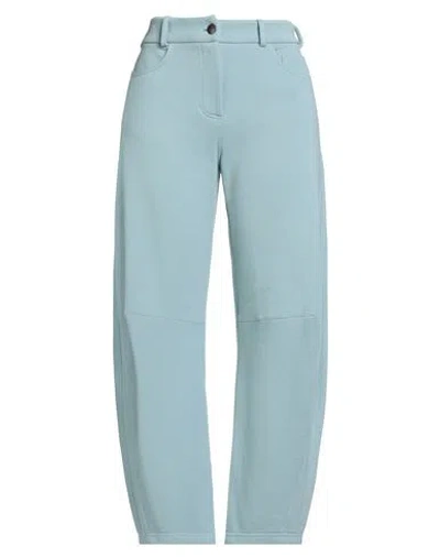 Jijil Woman Pants Sky Blue Size 4 Cotton, Polyester