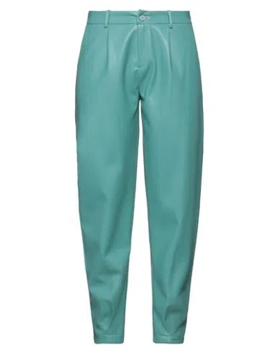 Jijil Woman Pants Turquoise Size 8 Polyester, Polyurethane Coated In Blue