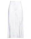 Jijil Woman Pants White Size 10 Cotton, Polyamide, Elastane