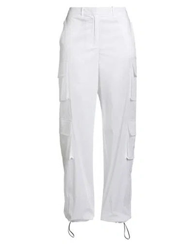 Jijil Woman Pants White Size 4 Cotton, Polyamide, Elastane