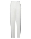 Jijil Woman Pants White Size 8 Polyester, Elastane