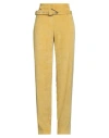 Jijil Woman Pants Yellow Size 4 Polyester, Polyamide, Elastane