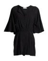 Jijil Woman Playsuit Black Size 6 Viscose, Polyester In Gold