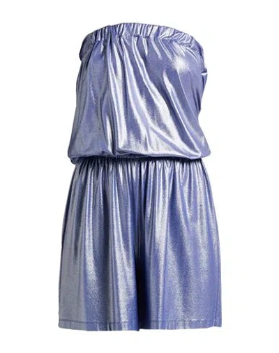 Jijil Woman Playsuit Blue Size M Polyamide, Elastane